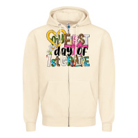 Sandshell my first day of 1st grade Zipper Hoodie - NancyCooperArtShop