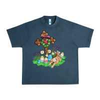 Midnight Navy religious easter bunny cross Urban Heavy Tee - AdoDesignShop