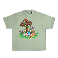 Oil Green religious easter bunny cross Urban Heavy Tee - AdoDesignShop