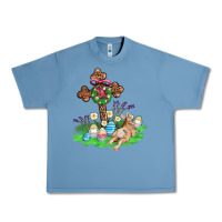 Pebble Blue religious easter bunny cross Urban Heavy Tee - AdoDesignShop