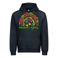 Navy Mardi Gras rainbow and masks Urban Hoodie - HowdyJamesFarm