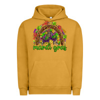 Pigment Peanut Butter Mardi Gras rainbow and masks Urban Hoodie - HowdyJamesFarm