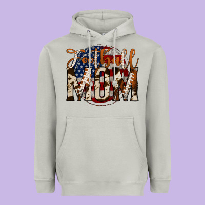 Football Mom Heavyweight Hoodie Designed By Jasminsmagicworld