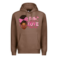 Chestnut it's the self love for me afro woman Premium Hoodie - texasbilliewilder