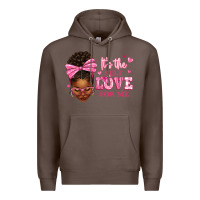 Coffee it's the self love for me afro woman Premium Hoodie - texasbilliewilder