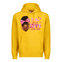 Lemon it's the self love for me afro woman Premium Hoodie - texasbilliewilder
