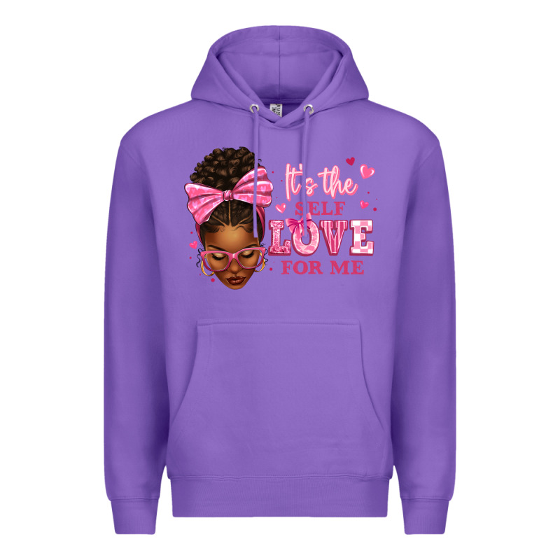 It's The Self Love For Me Afro Woman Premium Hoodie by texasbilliewilder | Teevron