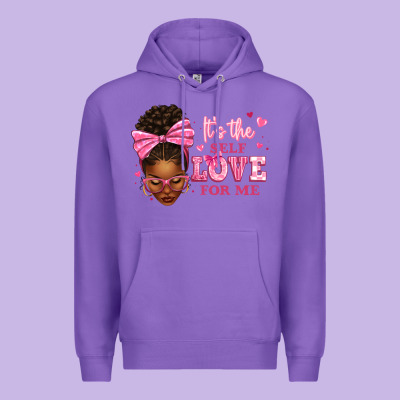 It's The Self Love For Me Afro Woman Premium Hoodie Designed By Texasbilliewilder