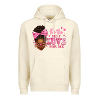 Sandshell it's the self love for me afro woman Premium Hoodie - texasbilliewilder