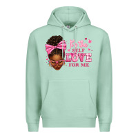 Seafoam it's the self love for me afro woman Premium Hoodie - texasbilliewilder