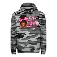 Slate Camo it's the self love for me afro woman Premium Hoodie - texasbilliewilder