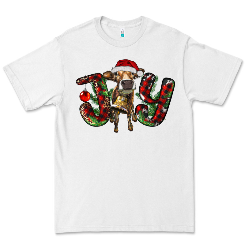 Christmas Joy With Heifer Premium Tee by RanaPortraitStore | Teevron