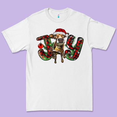 Christmas Joy With Heifer Premium Tee Designed By Ranaportraitstore