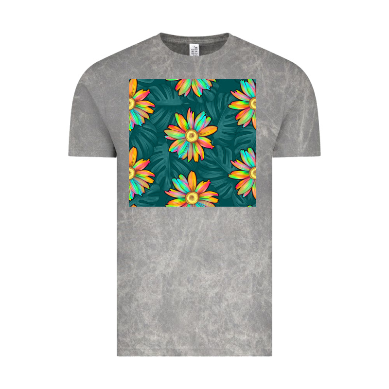Colorful Tropical Flowers Seamless Pattern Vintage Tee by BundleAndBundleShop | Teevron