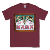 Burgundy western bull skull mama mousepad Classic Tee - BarkalooDesign