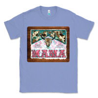 Colony Blue western bull skull mama mousepad Classic Tee - BarkalooDesign