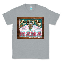 Heather Grey western bull skull mama mousepad Classic Tee - BarkalooDesign