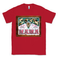 Red western bull skull mama mousepad Classic Tee - BarkalooDesign