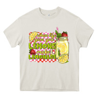 Cream when life gives you lemons make lemonade Heavy Core Tee - texasbilliewilder
