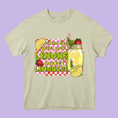 When Life Gives You Lemons Make Lemonade Heavy Core Tee Designed By Texasbilliewilder