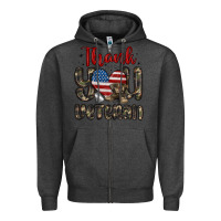 Charcoal Heather thank you veteran Zipper Hoodie - MaliasSmallBusiness