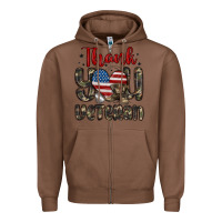 Chestnut thank you veteran Zipper Hoodie - MaliasSmallBusiness