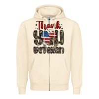 Sandshell thank you veteran Zipper Hoodie - MaliasSmallBusiness