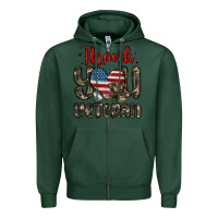 Sports Green thank you veteran Zipper Hoodie - MaliasSmallBusiness