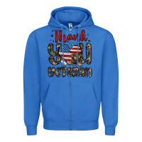 True Royal thank you veteran Zipper Hoodie - MaliasSmallBusiness