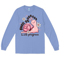 Colony Blue snail progress is stil progress Long Sleeve Tee - MaliasSmallBusiness