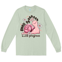 Matcha snail progress is stil progress Long Sleeve Tee - MaliasSmallBusiness