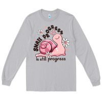 Moon Dust snail progress is stil progress Long Sleeve Tee - MaliasSmallBusiness