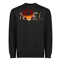 Black noel reindeer Heavyweight Sweatshirt - AdoDesignShop