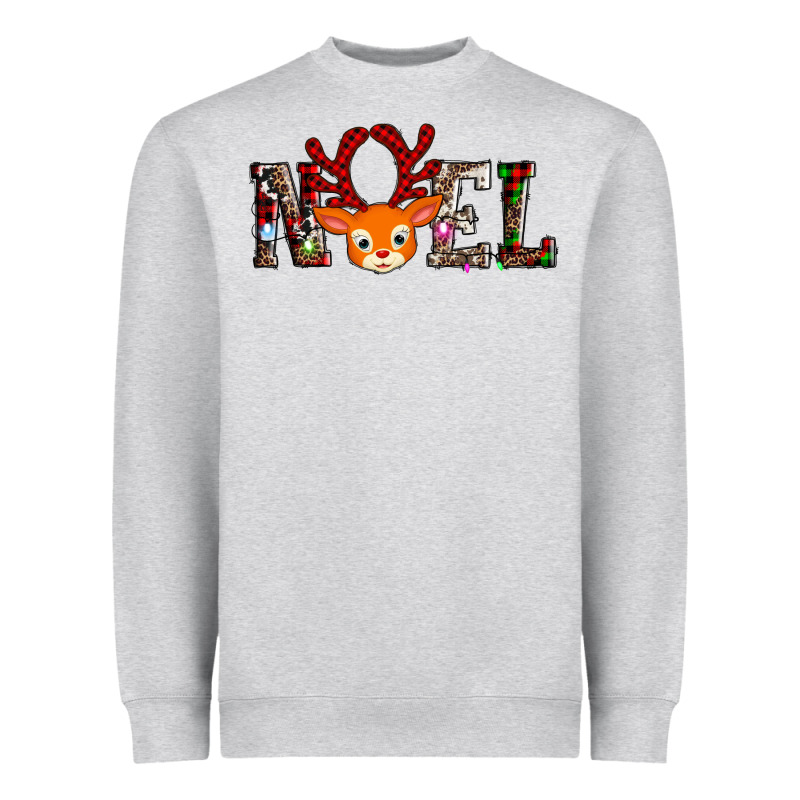 Noel Reindeer Heavyweight Sweatshirt by AdoDesignShop | Teevron