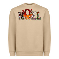 Mushroom noel reindeer Heavyweight Sweatshirt - AdoDesignShop