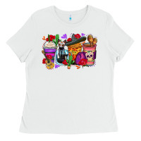 White day of the dead coffee cups Ladies Tee - Zillion Design Studio