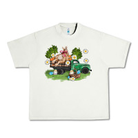 Pistachio easter truck with bunny Urban Heavy Tee - AdoDesignShop