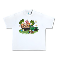 White easter truck with bunny Urban Heavy Tee - AdoDesignShop