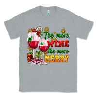 Heather Grey The more wine the more merry Classic Tee - AdoDesignShop