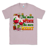 Lilac The more wine the more merry Classic Tee - AdoDesignShop