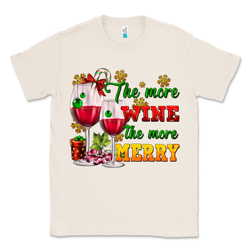 The More Wine The More Merry Classic Tee by AdoDesignShop | Teevron