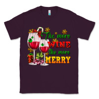 Plum The more wine the more merry Classic Tee - AdoDesignShop