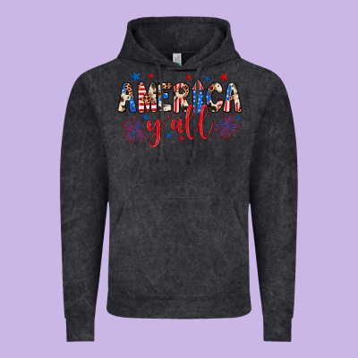 American Y'all Vintage Hoodie Designed By Jahusdesignshop