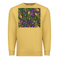 Antique Gold mardi gras fleur de lis Premium Sweatshirt - RanaPortraitStore