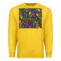Lemon mardi gras fleur de lis Premium Sweatshirt - RanaPortraitStore