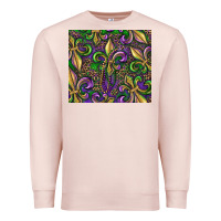 Pale Pink mardi gras fleur de lis Premium Sweatshirt - RanaPortraitStore
