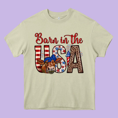 Barn In The Usa Heavy Core Tee Designed By Zillion Design Studio