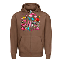 Chestnut little miss fifth grade Zipper Hoodie - NancyCooperArtShop
