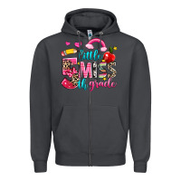 Smoke little miss fifth grade Zipper Hoodie - NancyCooperArtShop