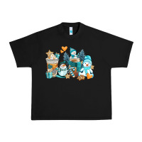 Black winter snowman coffee cups Urban Heavy Tee - AdoDesignShop